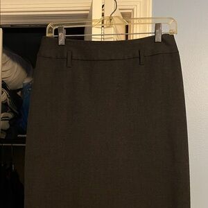 United Colors Of Benetton Dark Gray Wool Pencil Skirt
